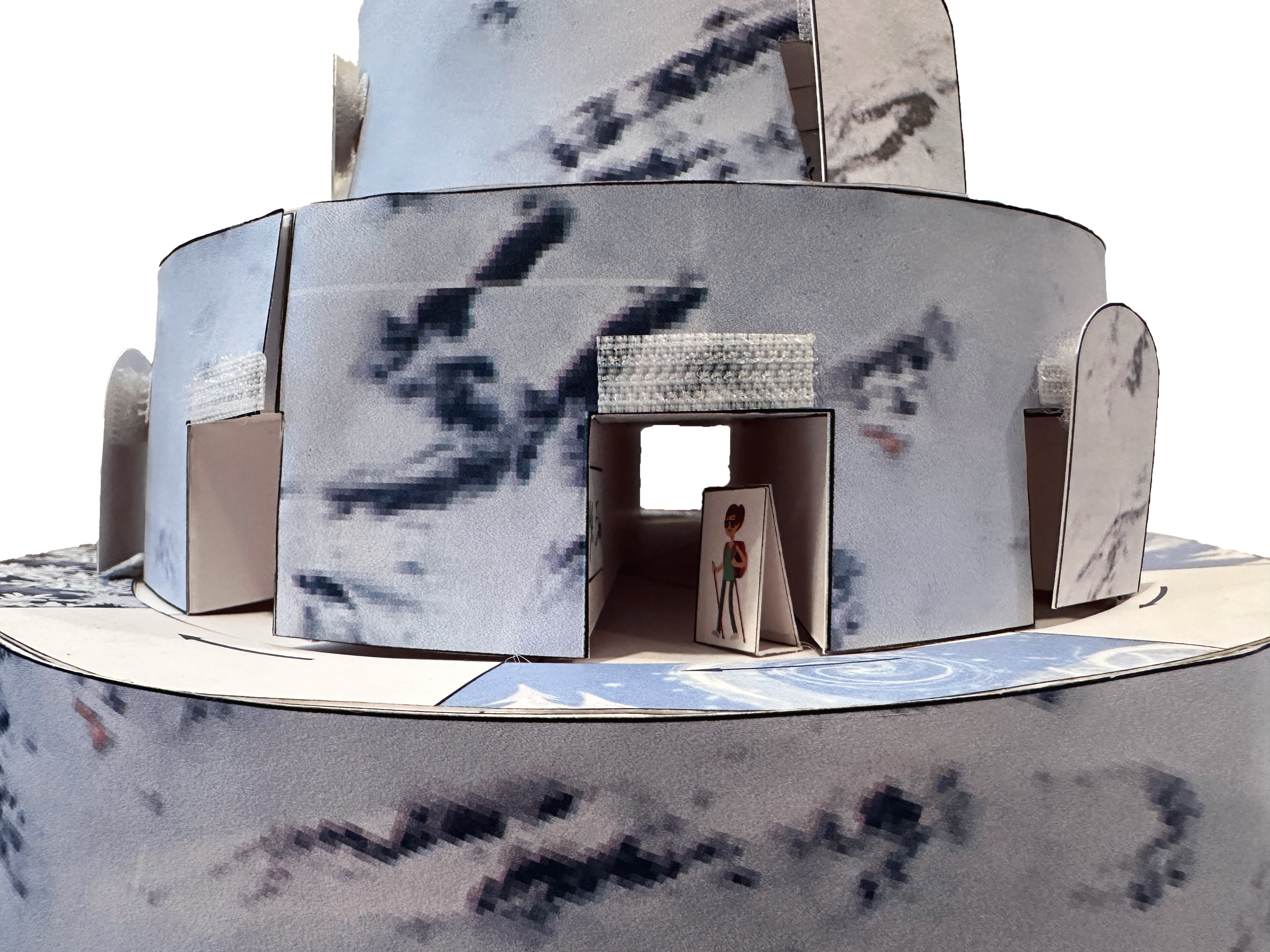 3D Game Board Close-Up