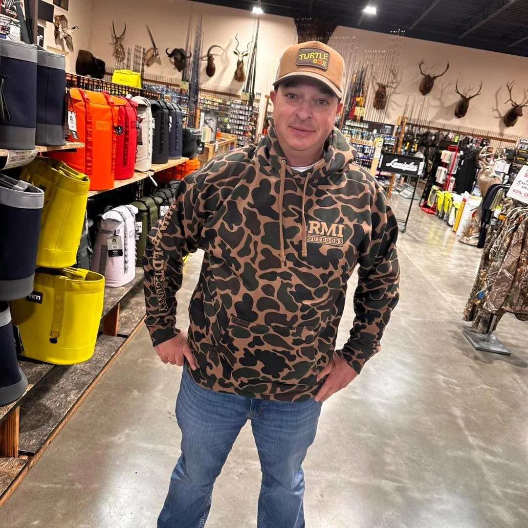 Justin showing off our new camo hoodie by Visual Concepts !