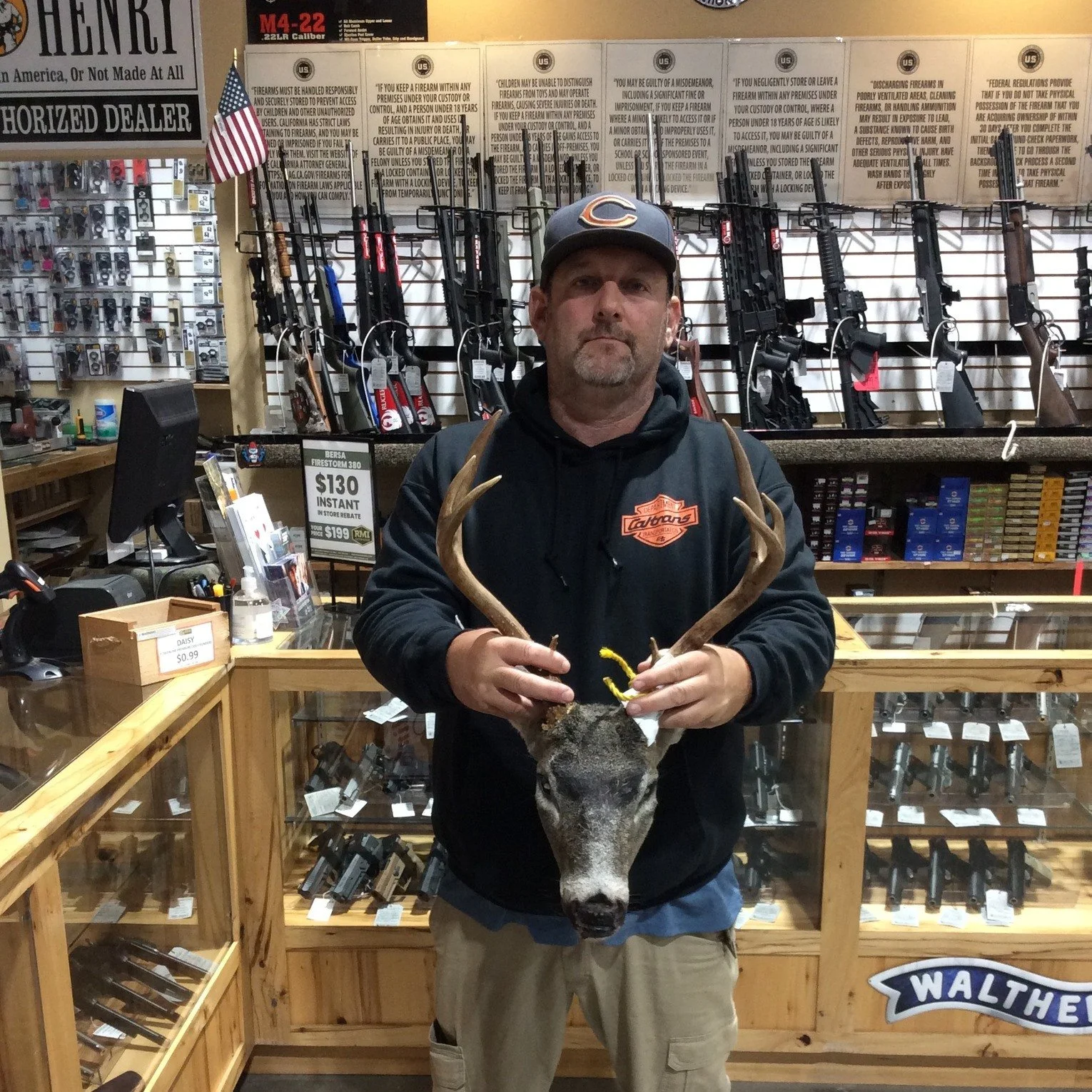 Check out this incredible buck entered in our big buck contest by Will Del Grande! The rack is amazing, boasting a score of 35.5. Thanks for your continued support at RMI Outdoors, Will!
.
.
.
.
 #FamilyOwned #contest #bigbuck #humboldtlife #bigbucks