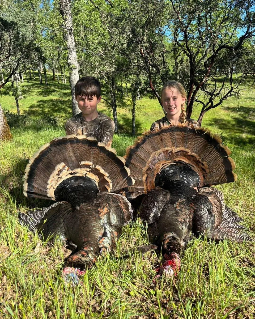 Our next entry is siblings Leif Larsen and Aubrey Larsen. Leif Larsen is 12 years old with an 8.5 inch bearded tom and Aubrey Larsen is 10 years old with a 10 inch bearded tom. Congratulations! 

1 like=1 vote feel free to share! Likes across our soc