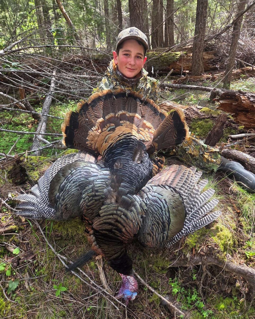 Our next Strut Your Stuff photo cotest entry is from 12 year old George Kapitan with his first turkey. Is has a 10 inch beard and 1 1/2 inch spurs

1 like=1 vote feel free to share! Likes across our social media platforms will be combined for a total