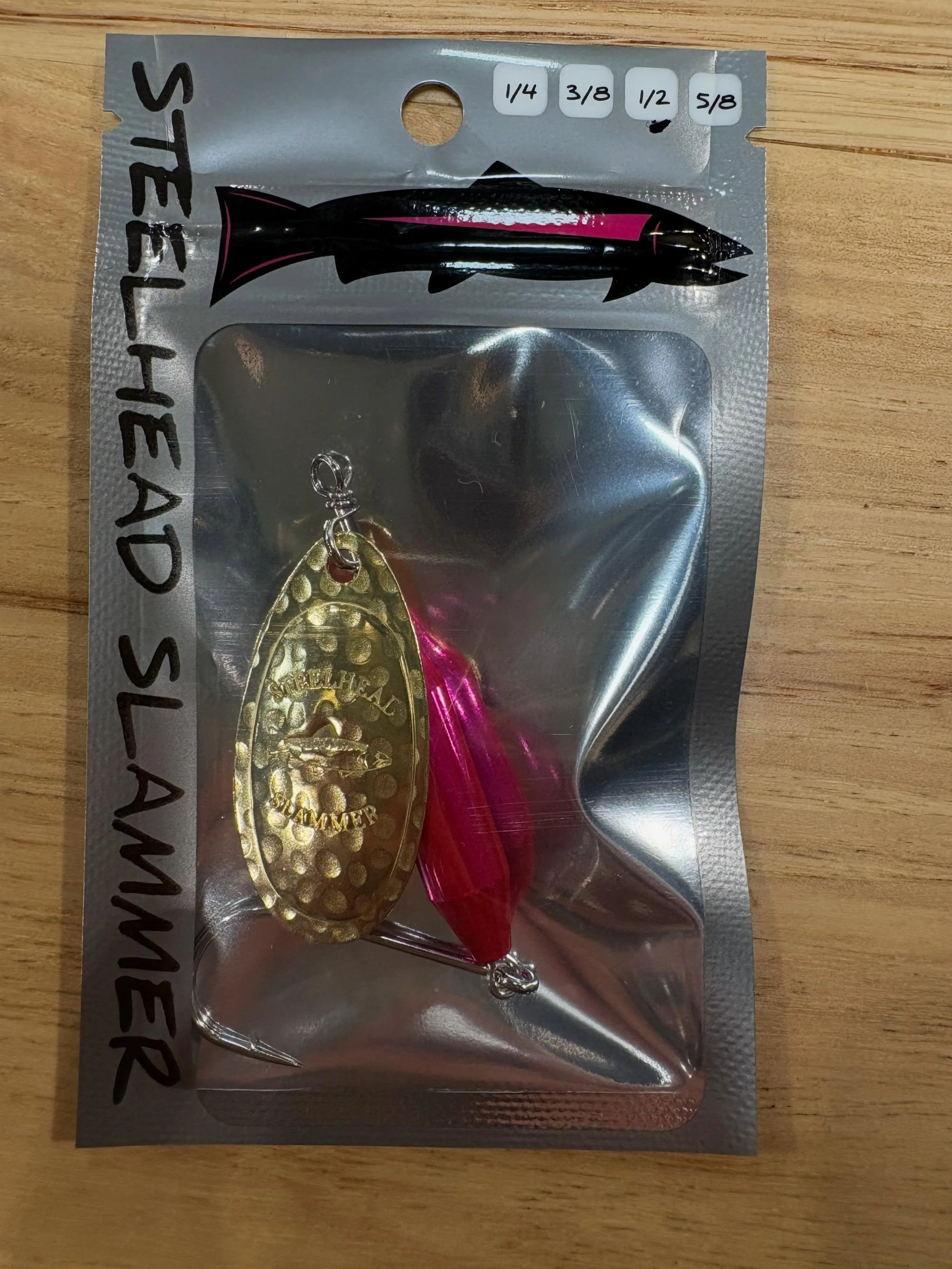 All new Steelhead Slammers now in stock- #4 blades with 1/2 oz bodies #steelheadslammers #rmioutdoors