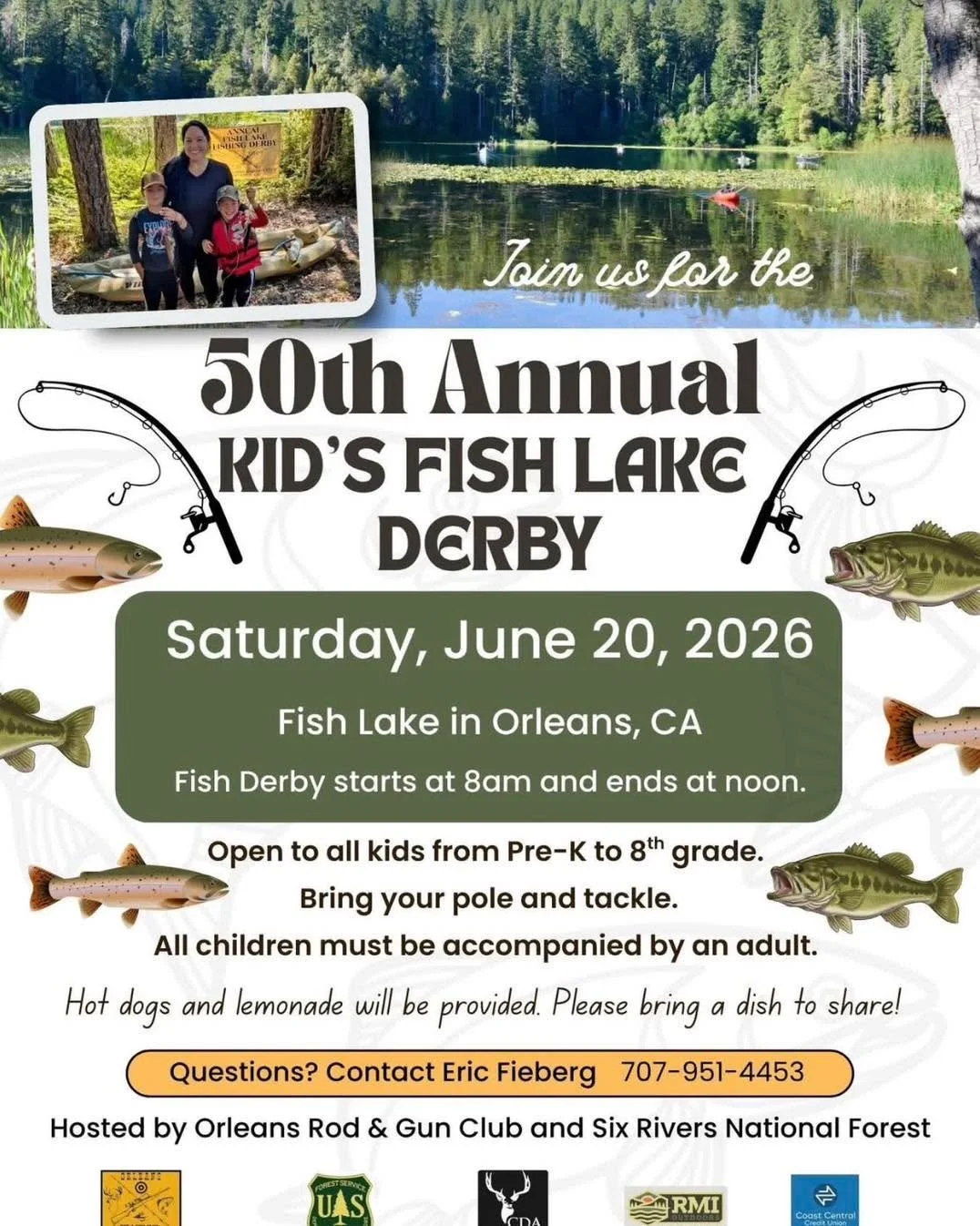 Don&rsquo;t forget the fish lake derby is coming up! It is a family friendly event for the kids to go fishing, we&rsquo;ve donated for years to this great event! #rmioutdoors #humboldt #fishing #familyfriendly #fishlakederby