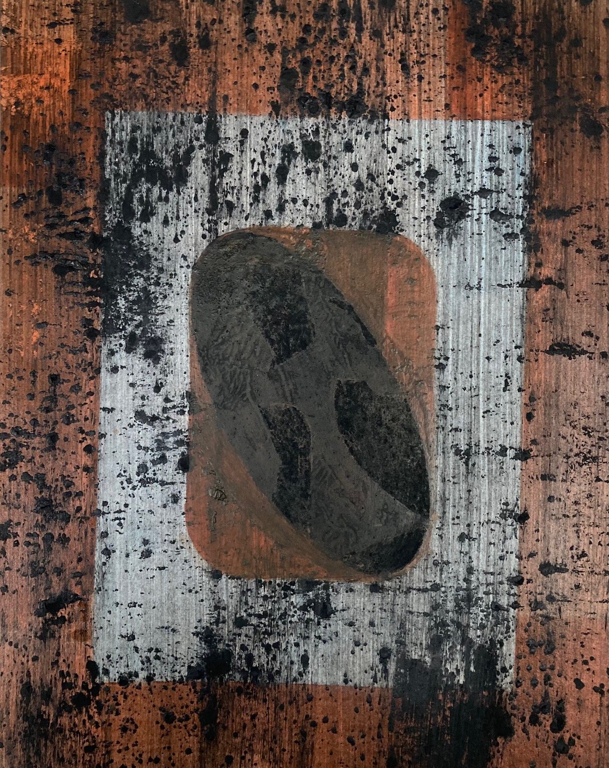 'Console Drawing (1)' 2024
Charcoal and acrylic on paper.
30 x 21 cm