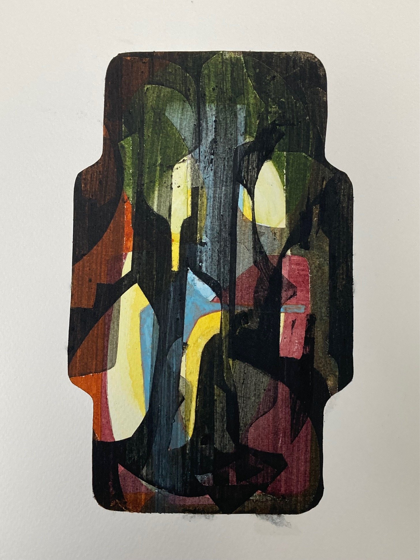 'Console Drawing (7)' 2024
Charcoal and acrylic on paper.
30 x 21 cm