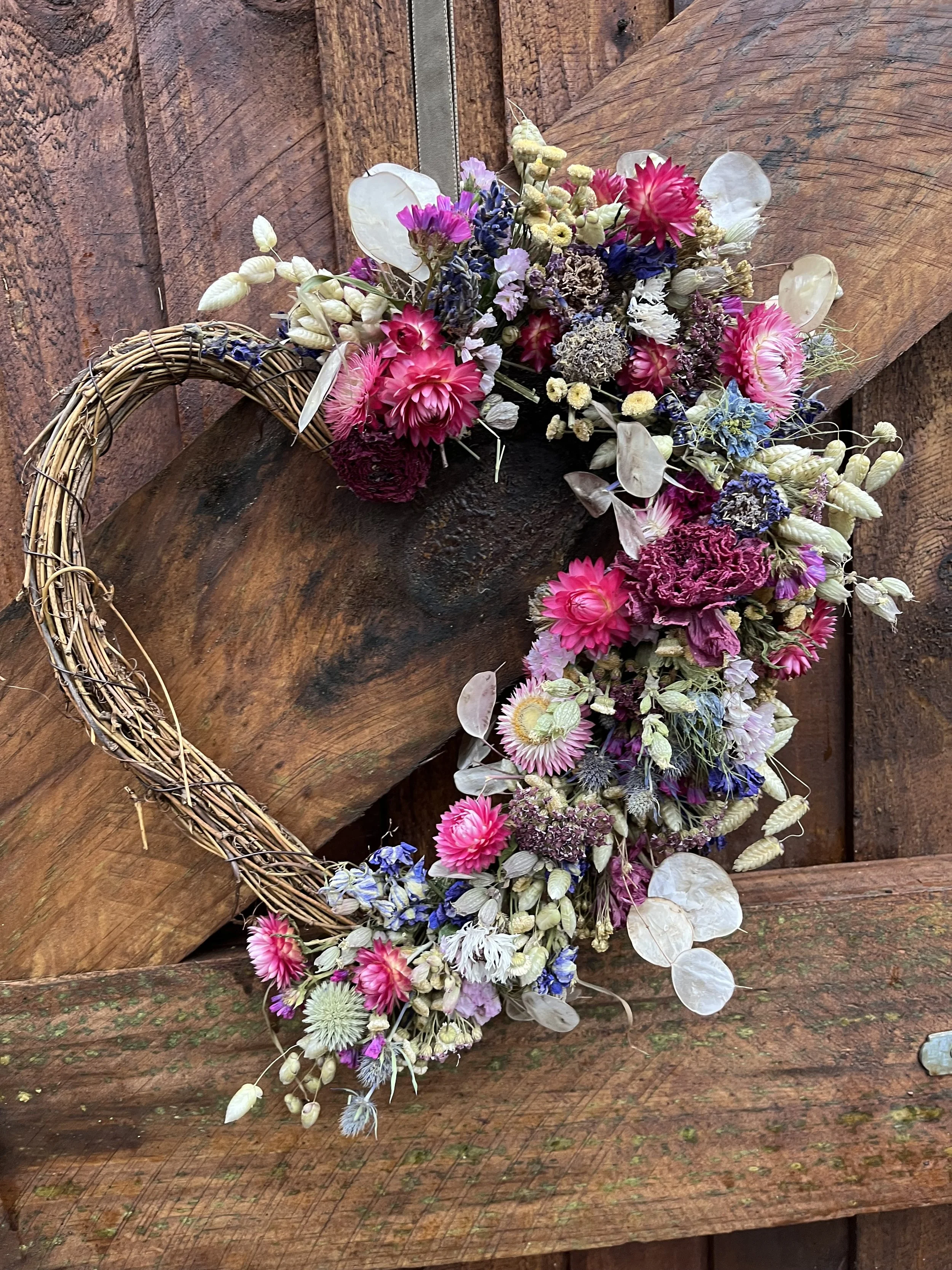 Hearts and Flowers Wreath