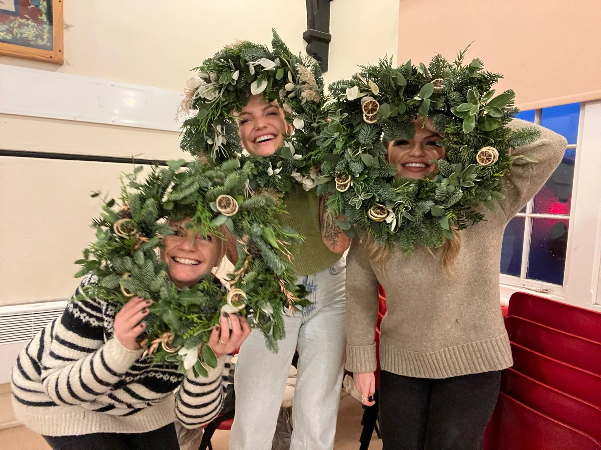 Fun and festive wreath workshop