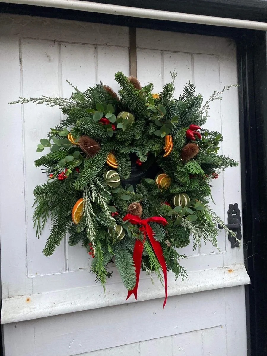 Eco friendly Christmas wreath