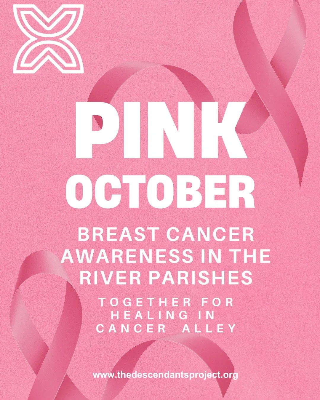 🎀 October is Breast Cancer Awareness Month. In the River Parishes, where families live in the shadow of Cancer Alley, this fight hits home. Residents here face a 95% increased risk of developing cancer compared to the national average. Let&rsquo;s s
