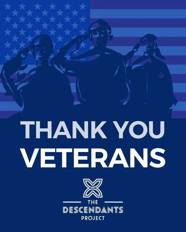Today we honor and remember all who have served.
Your courage, sacrifice, and commitment to protecting our freedoms continue to inspire generations.

From The Descendants Project, we thank you for your service and dedication. 🇺🇸 💙

#VeteransDay #T