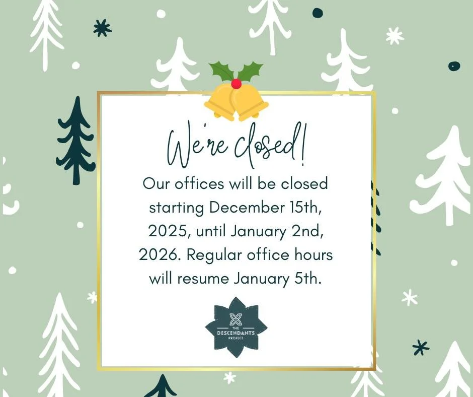 Holiday hours update 🎄✨
Our offices will be closed starting December 15, 2025 through January 2, 2026. Regular office hours will resume January 5. Wishing everyone a safe, restful, and joyful holiday season.