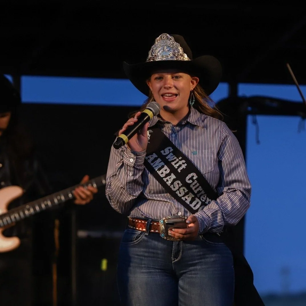 🌟 Could YOU be the 2026 Frontier Days Ambassador? Applications are open for just a few more days!

Our 2025 Swift Current Frontier Days Ambassador, Kaylor Rudd, describes her experience in three words:
✨ Blissful, Incredible, Powerful

&ldquo;The pr