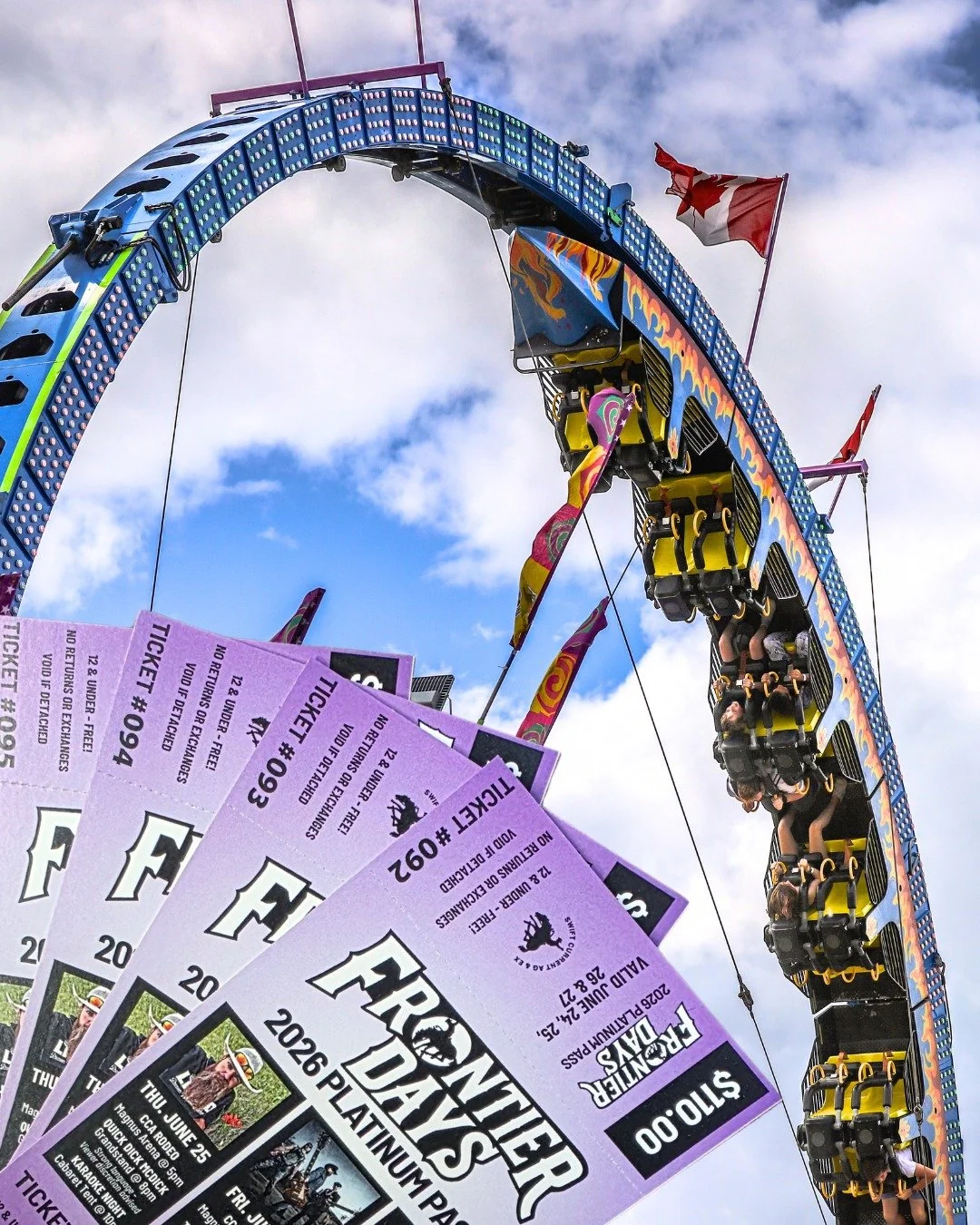 Coming down to the Stockade for City Wide Connection? 👀

TONIGHT ONLY (6:30&ndash;8:00 PM) we&rsquo;re bringing back the 🔥 $88 Platinum Pass 🔥 for the 88th Frontier Days!

Get your Platinum Pass and enjoy:
🎤 Quick Dick McDick
🎸 The Road Hammers
