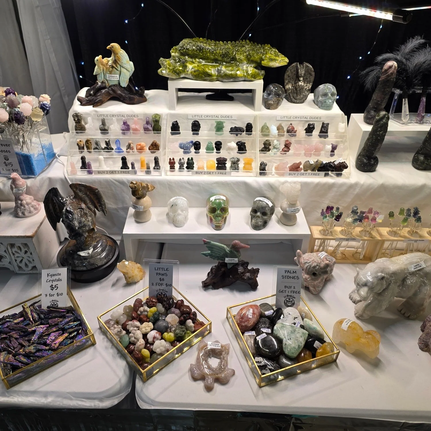 Where fantasy meets reality ✨

We&rsquo;re excited to welcome 33 Birds Eye  back to the Frontier Days Trade Show! They bring a beautiful collection of crystals and handmade trinkets and jewelry.

Browse a wide variety of crystals including carvings, 