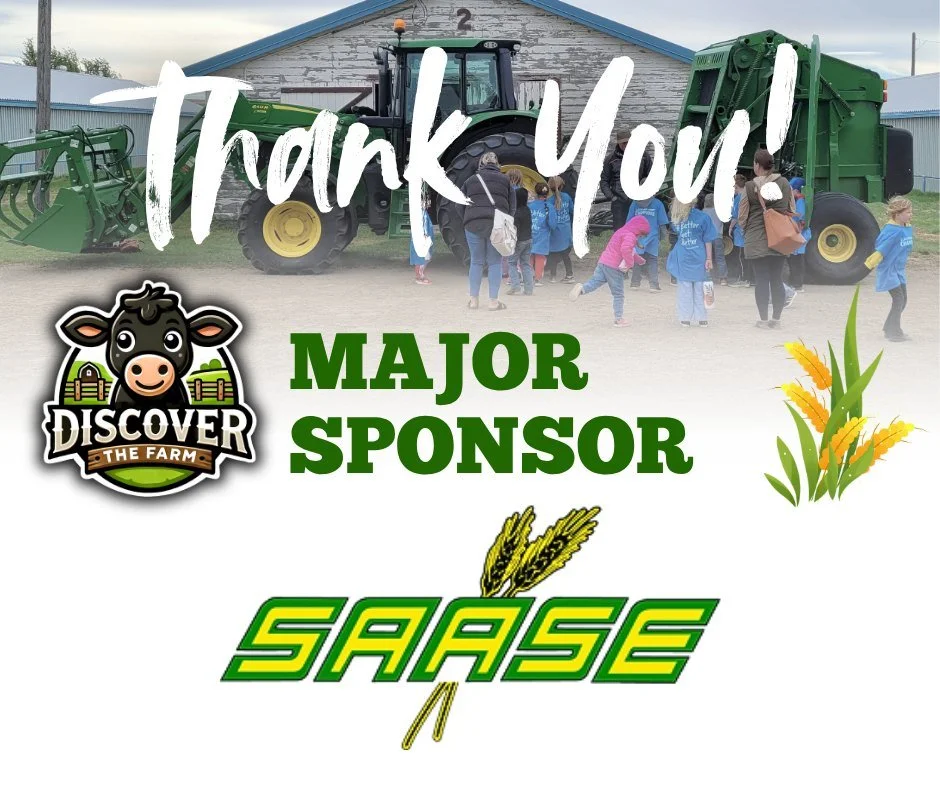 🌾 A big thank you to the sponsors who help make Discover the Farm such a meaningful experience! 🌾

We are incredibly grateful to our Major Sponsor, SAASE. Their support goes far beyond funding &mdash; they help bring the event to life through hands