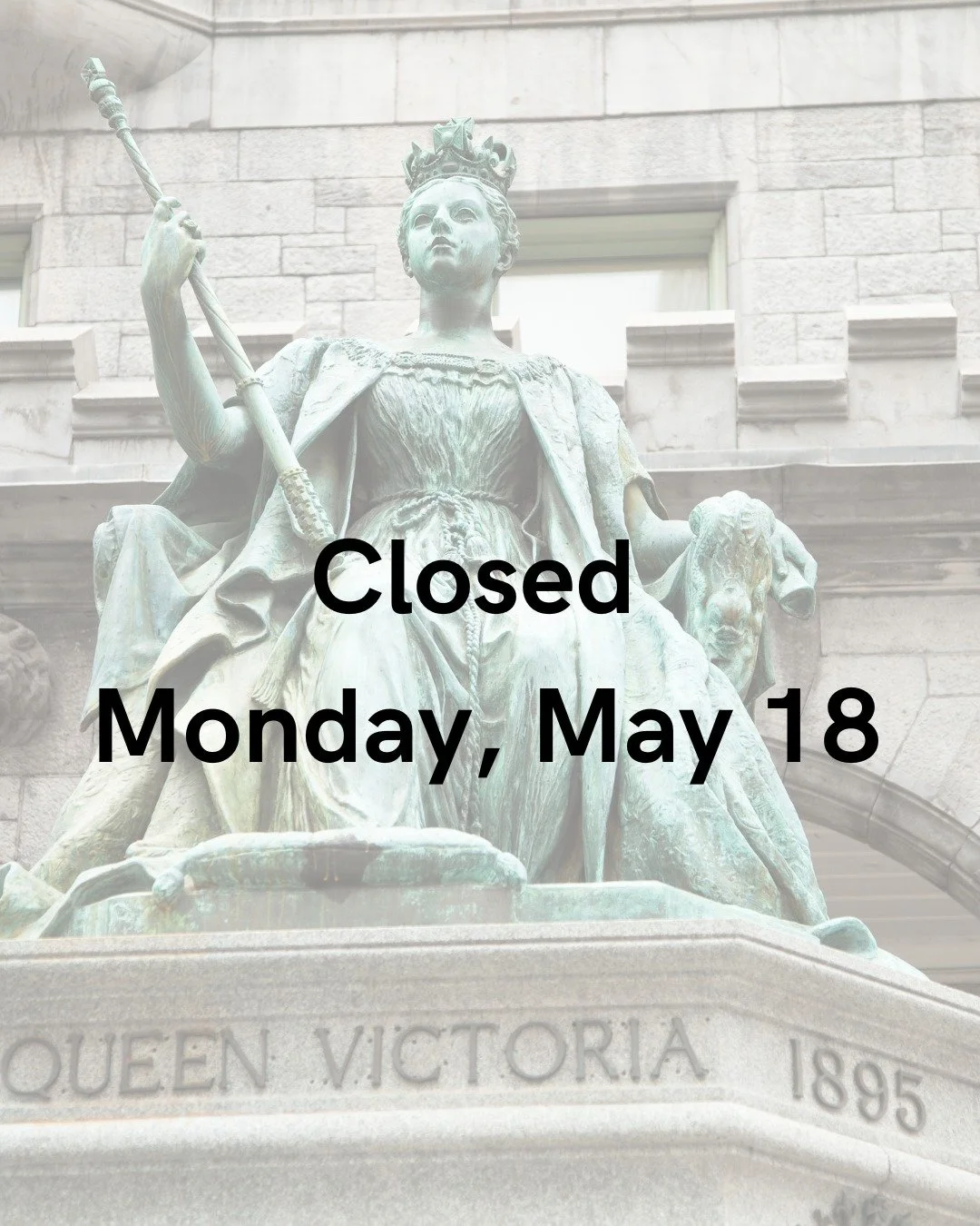 📢 Holiday Office Closure Reminder

Please note that our office will be closed on Monday, May 18 in observance of Victoria Day.

We hope everyone enjoys a safe, relaxing, and fun-filled long weekend with family and friends! ☀️ 
We&rsquo;ll be back in