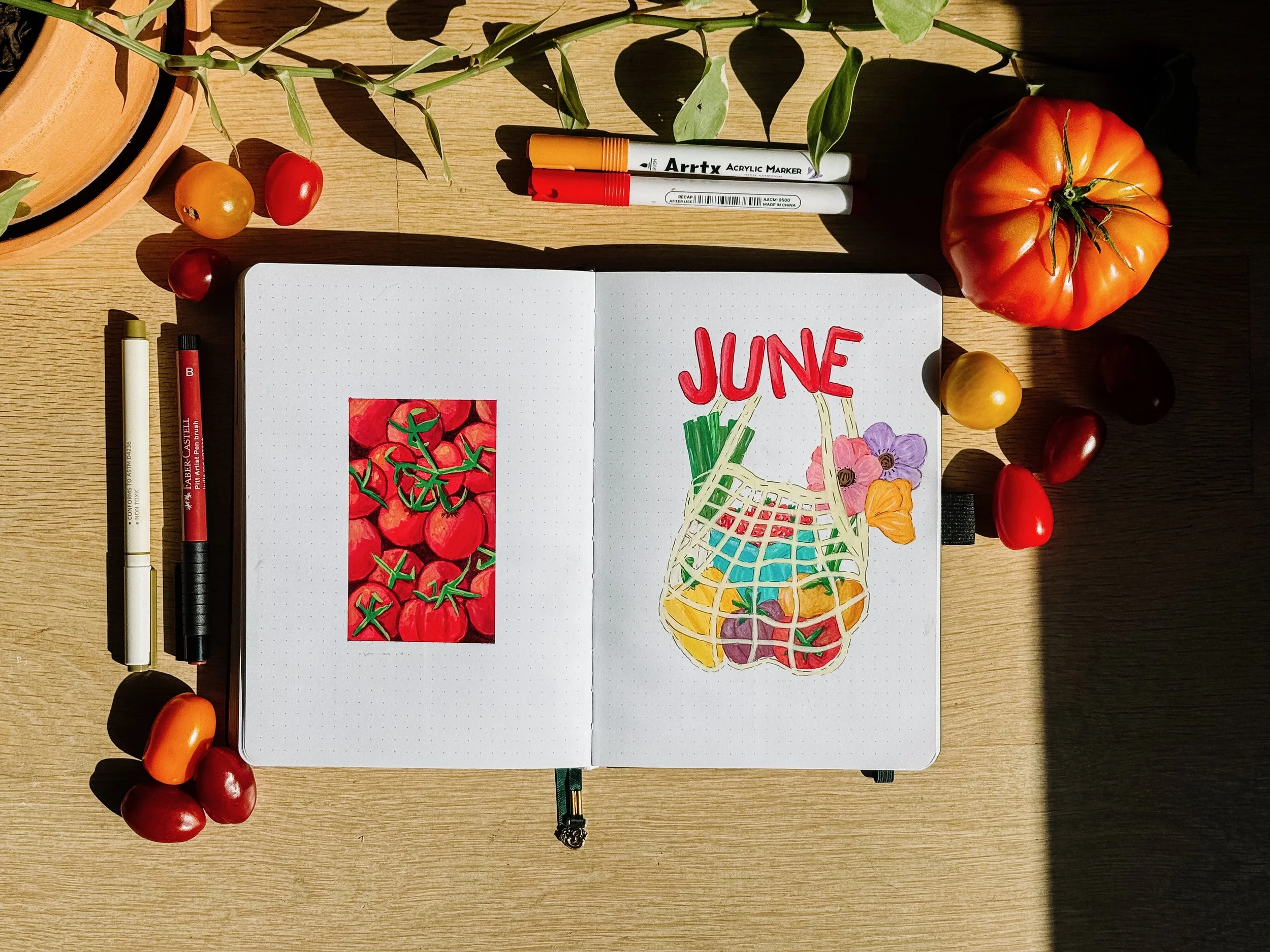 red bullet journal theme.jpeg