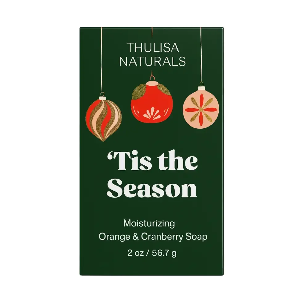 Thulisa Naturals 'Tis The Season Orange & Cranberry Shower Steamers