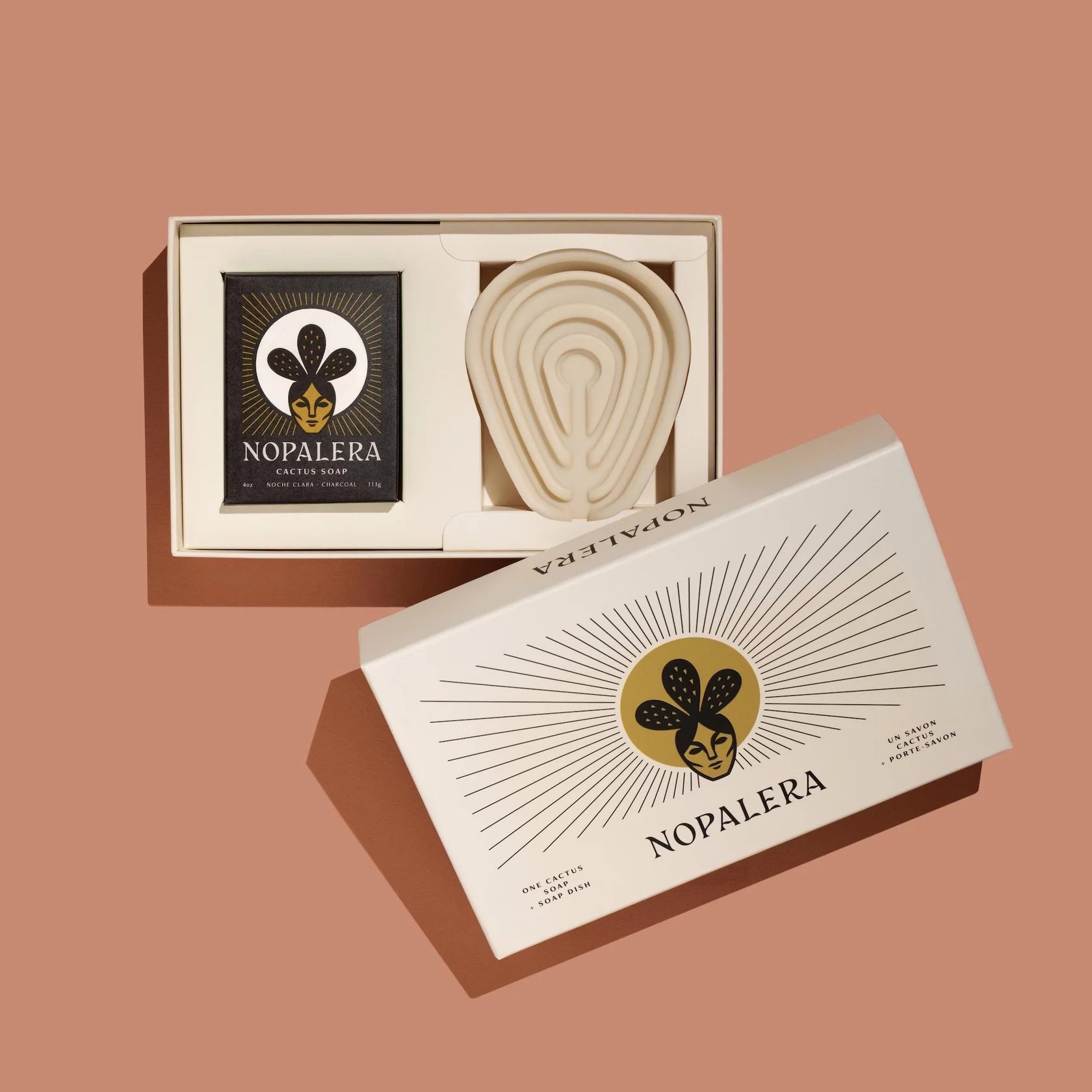 Nopalera Soap & Dish Gift Set Noche Clara