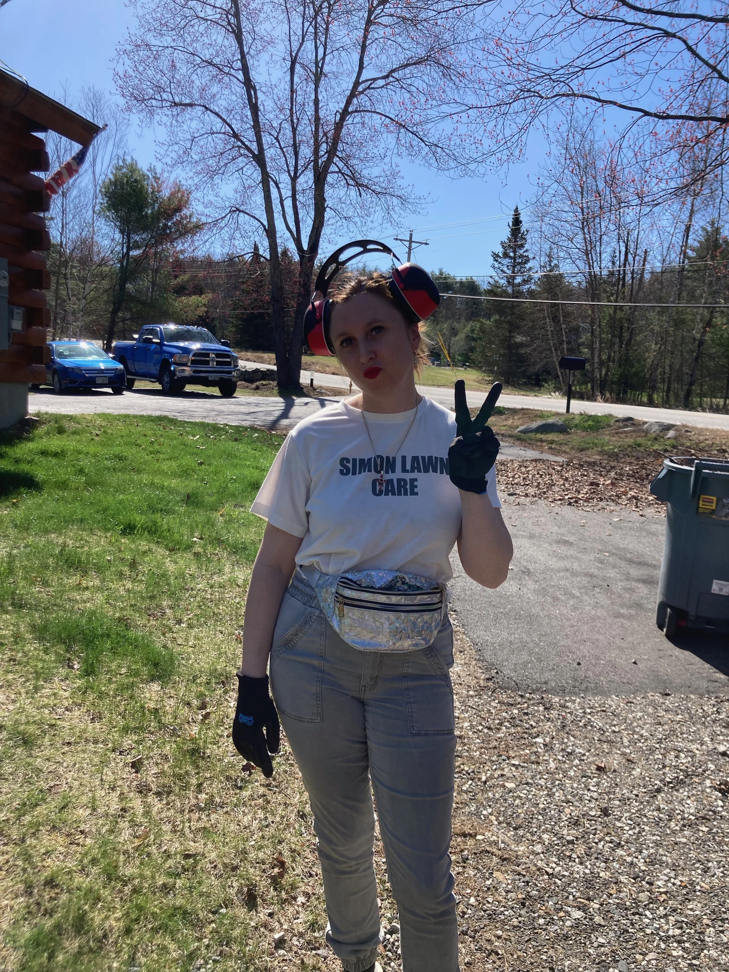 Mrs. Simon Lawn Care sometimes makes an appearance!