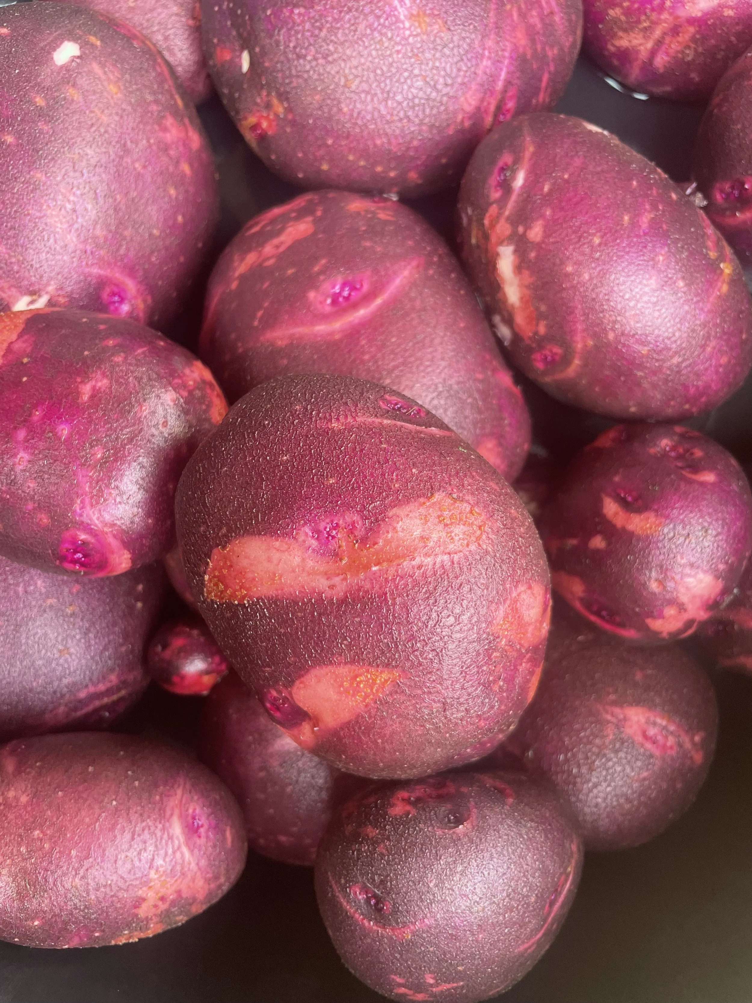 Purple viking potatoes