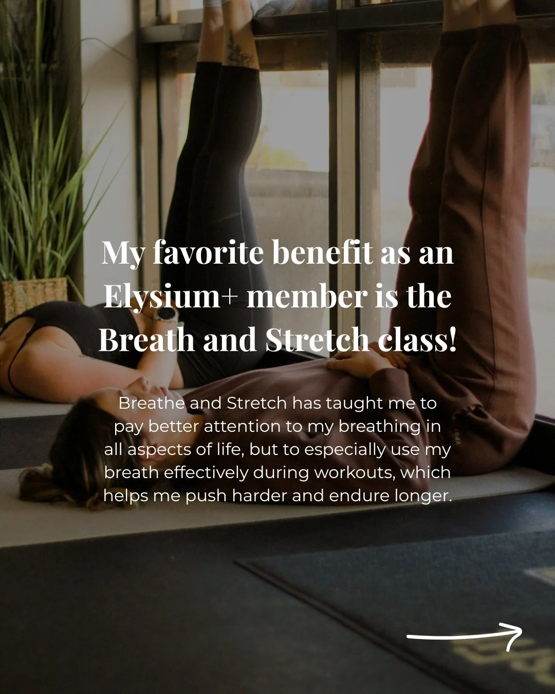 Our Breath &amp; Stretch class hits different, and @stephrosa27 says it best.

This 30 minute session has helped her breathe with intention, ease muscle tension, and feel more grounded in and out of the gym.

It&rsquo;s a critical part  of training a