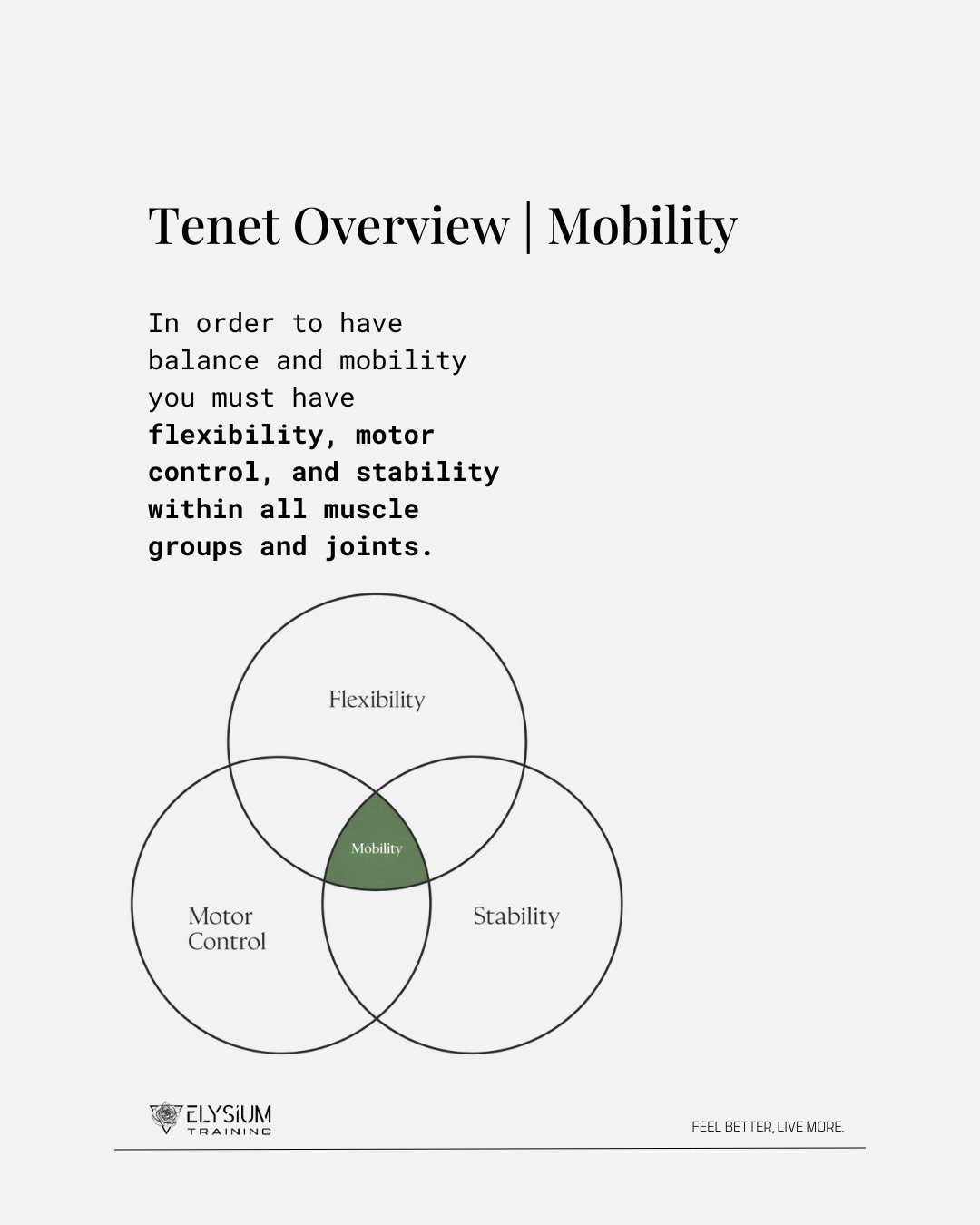 Better mobility isn&rsquo;t solely about stretching. 🧘&zwj;♀️
It&rsquo;s about moving freely without pain, preventing injuries, improving posture and performing better in everything you do.

See how we train mobility throughout the week and come try