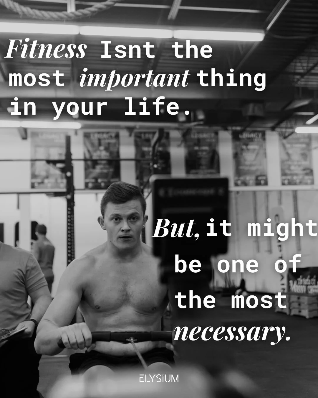 Fitness is easy to misunderstand.

Some people make it everything.
Others treat it like it&rsquo;s optional.

Both approaches miss the point.

Taking care of your body doesn&rsquo;t replace the things that matter most in life. It supports them.

When
