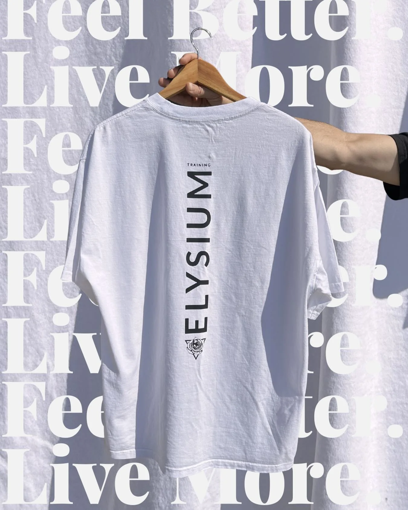 Feel Better. Live More. (In your super cool new shirt)