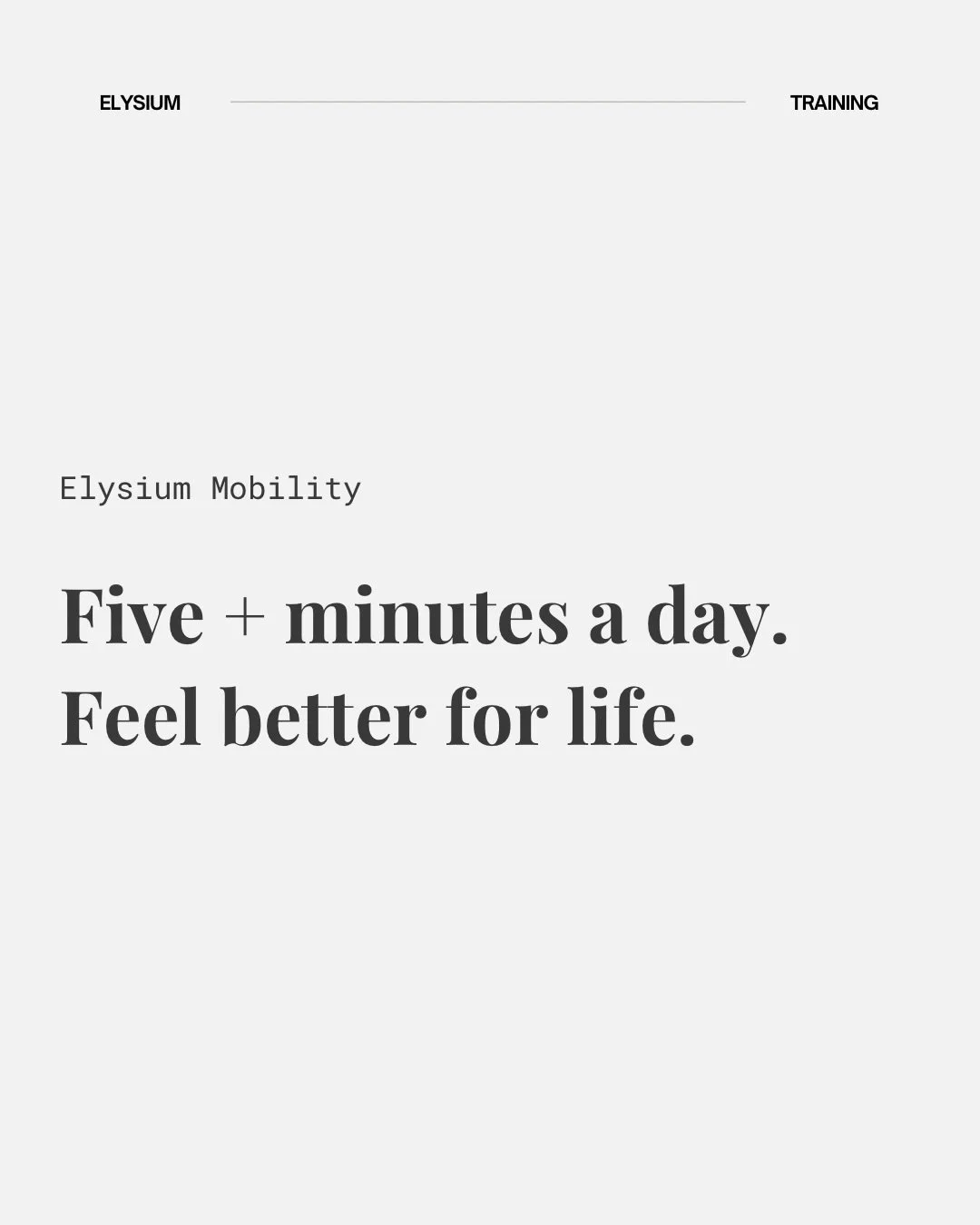 We have updated our Mobility programming! 

We think adding this in could be a game changer for how you move and feel. 

Each day has a total body baseline + targeted work that matches what you&rsquo;re doing in class with a goal to support and impro
