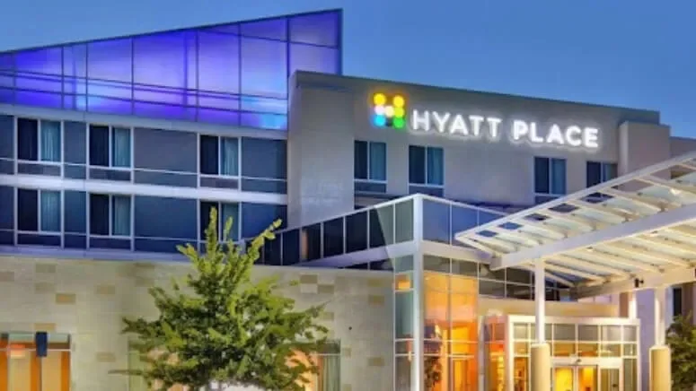 official Hyatt place picture at  night