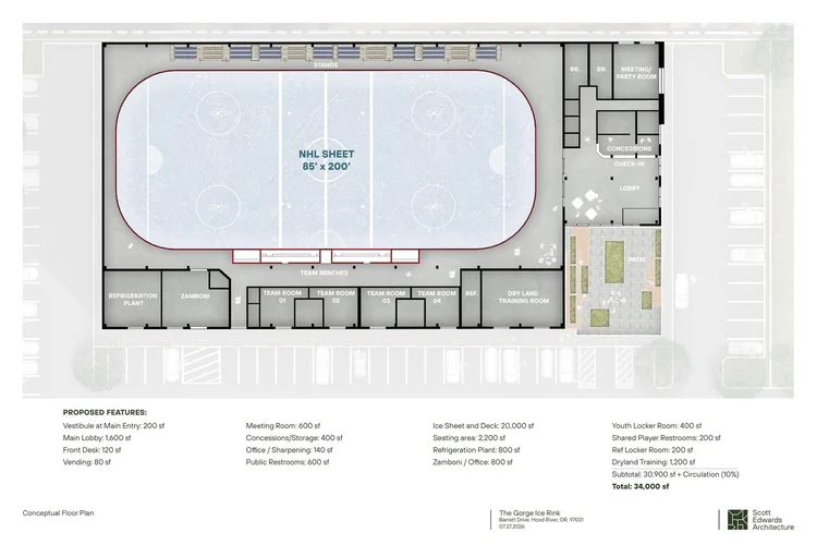 Conceptual floor plan