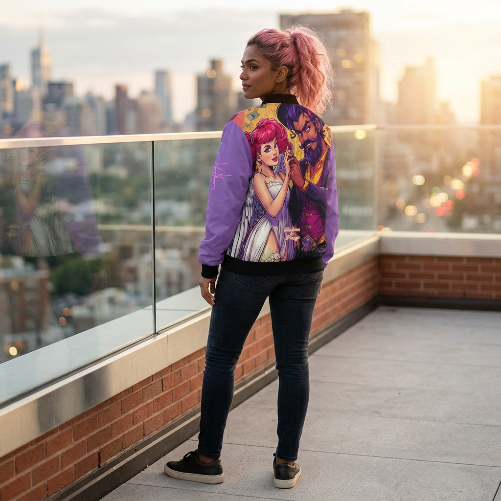 Good & Devilish Bomber Jacket – Duality Statement Outerwear | Riches & Play