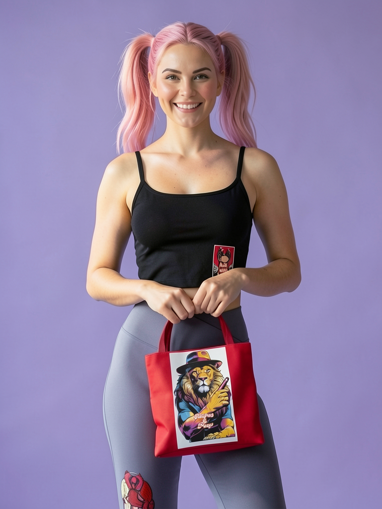 Lion Painter Pop Art Tote Bag | Riches & Play
