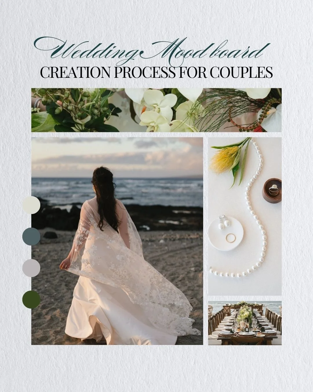 Creating a wedding moodboard together helps couples turn inspiration into a clear vision.

It&rsquo;s not about having the same style &mdash; it&rsquo;s about blending both personalities into one beautiful aesthetic.

Save this post for your wedding 