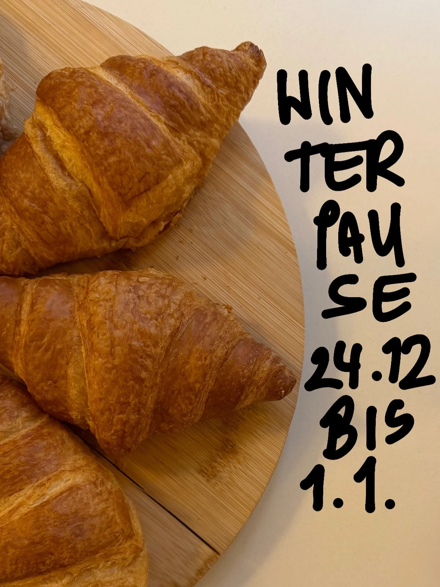 FYI 🎄😚

Wir machen dieses Jahr am 23.12.25 ein letztes Mal die T&uuml;ren auf und nehmen uns anschlie&szlig;end eine sch&ouml;ne kleine Auszeit. Am 02.01.26 geht&rsquo;s dann wieder los. ❤️