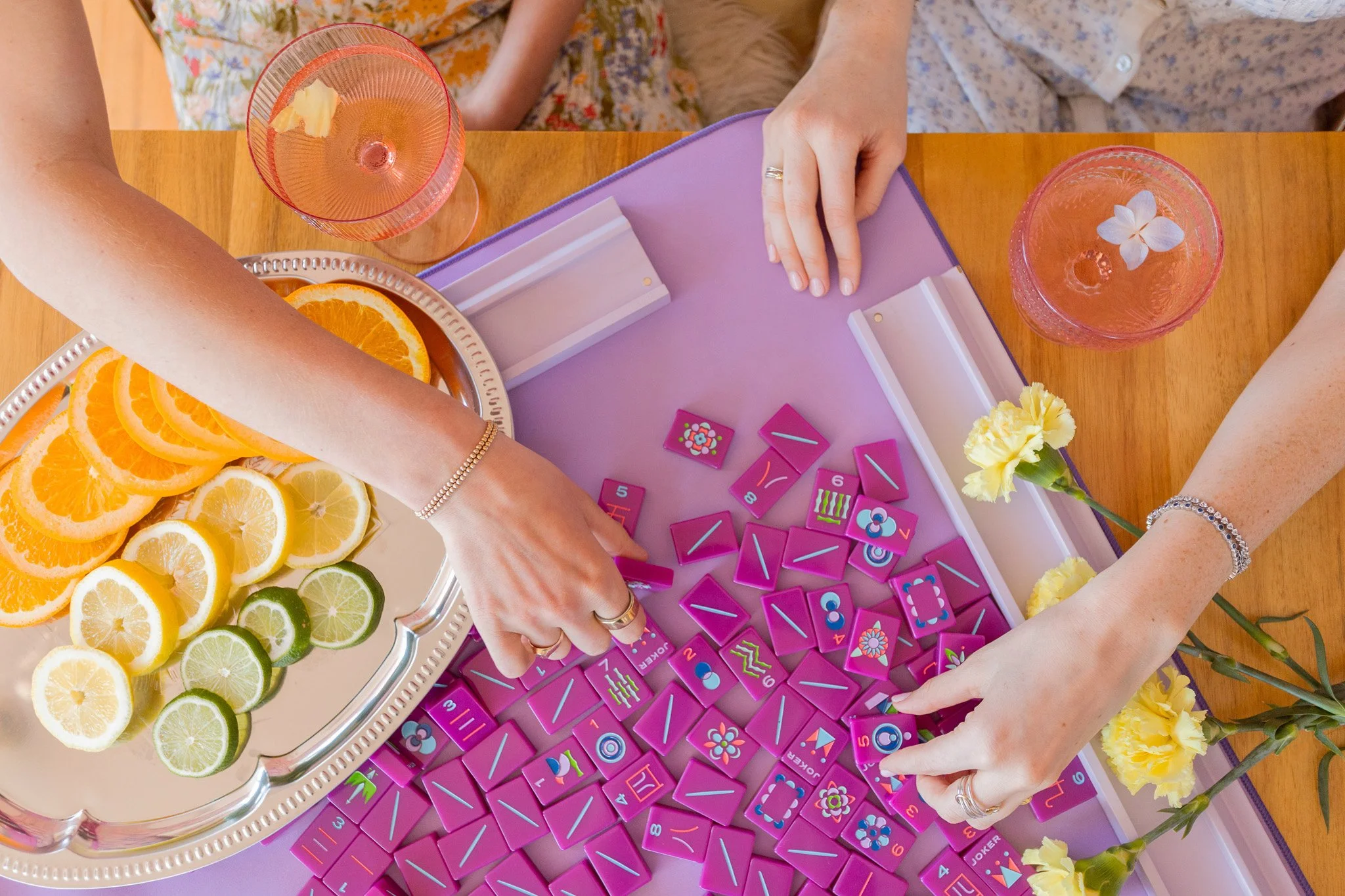 Mahjong tiles at a So Bam Fun event