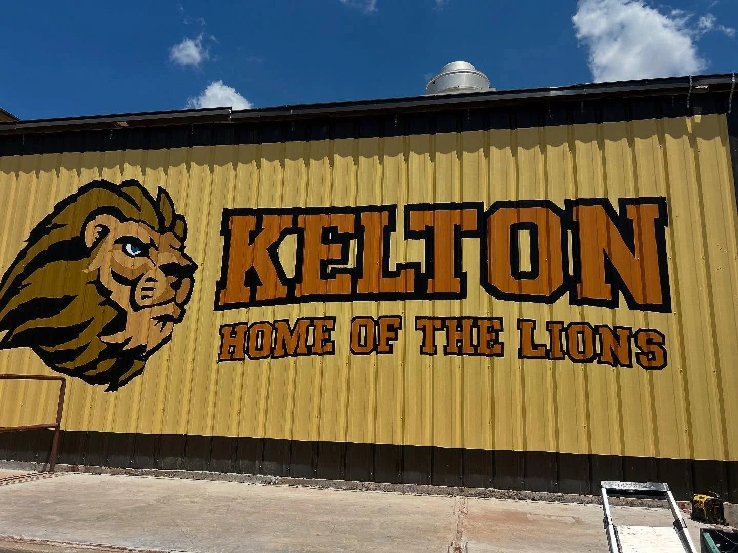 A recent mural project at the Kelton school