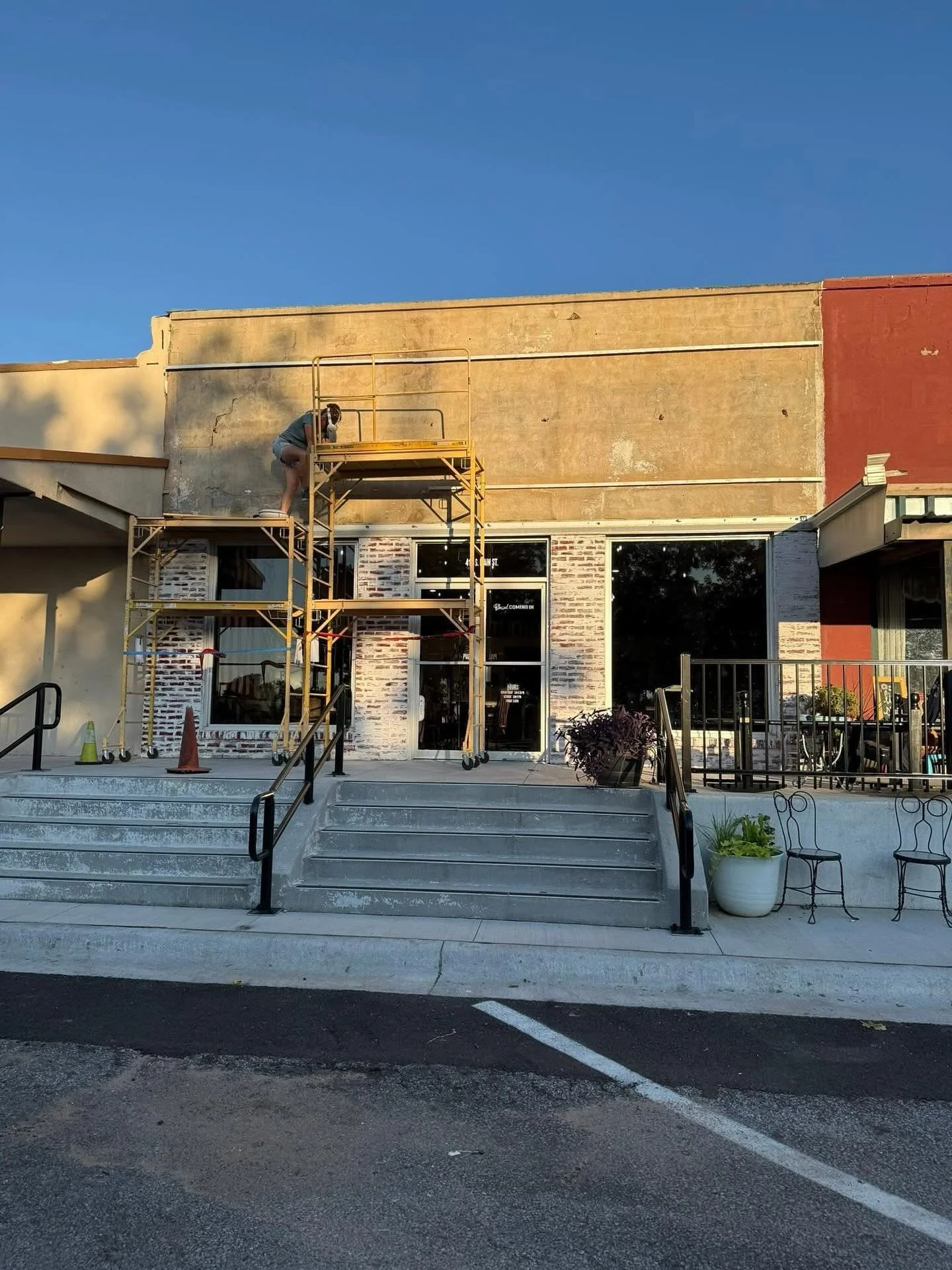 This was a fun project !! First picture is just as I started ..next picture is finished and fhe sun was going down &mdash;and a  couple in between&mdash;Wheeler texas go get some coffee this morning ..and her cookies are the best