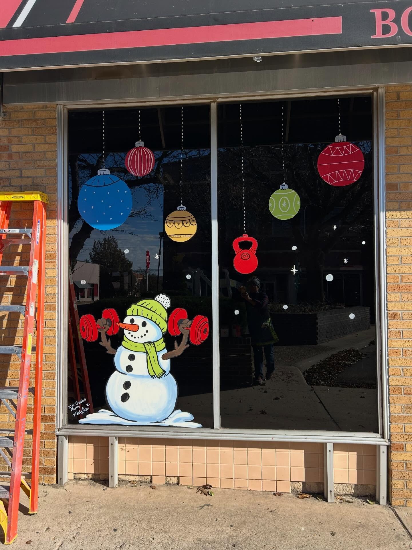 Thus was such a fun window paint project BFC Borger TX