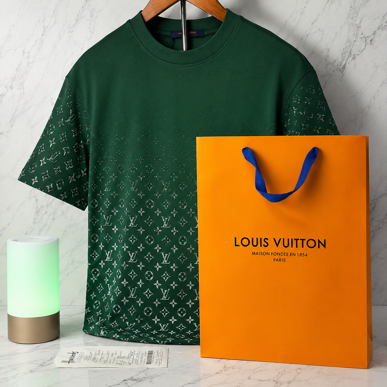 LV GRADIENT T-SHIRT (GREEN SIZE S-XL)