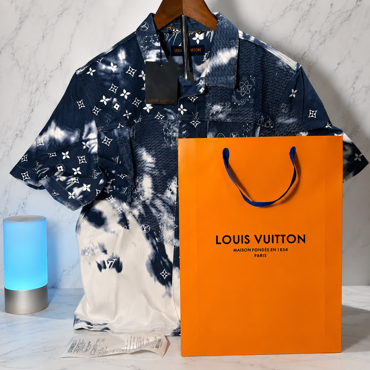 LV DENIM BANDANA SHIRT (SIZE S-XL)