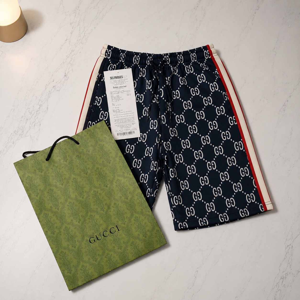 GUCCI GG JACQUARD SHORTS (SIZE S-XL)