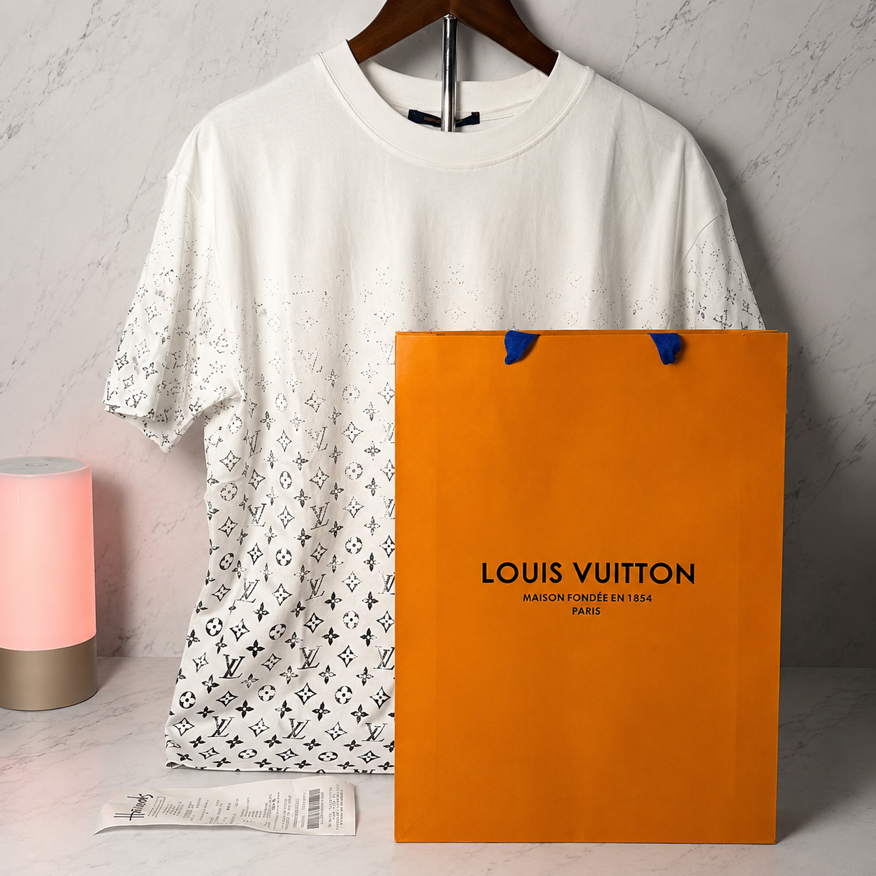 LV GRADIENT T-SHIRT (WHITE SIZE S-XL)