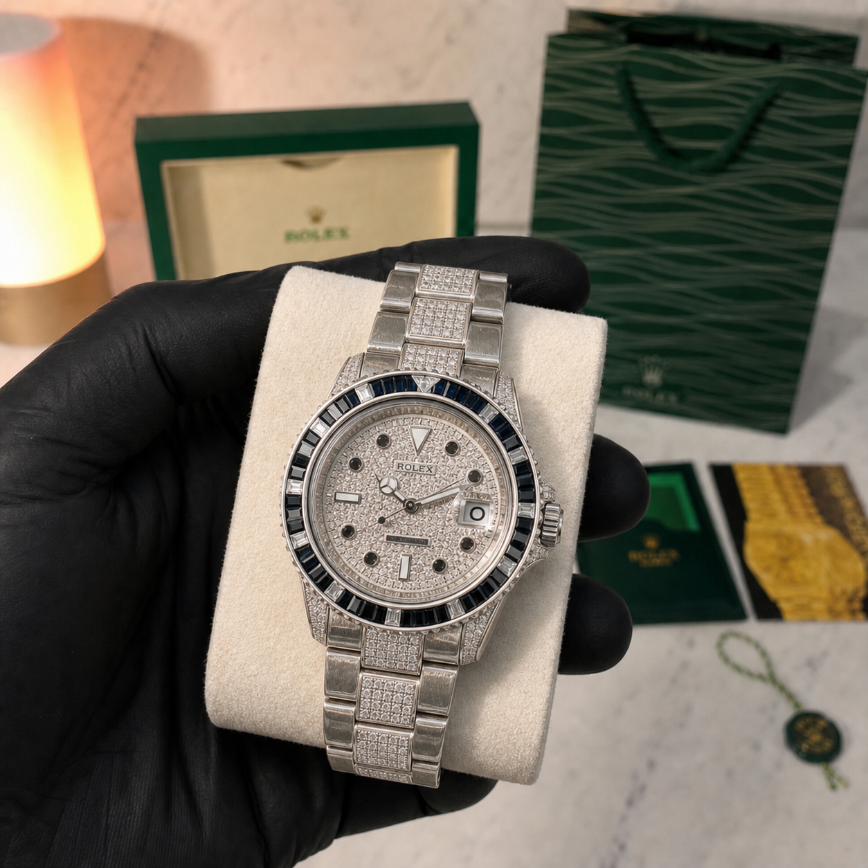 ROLEX GEM SET GMT-MASTER