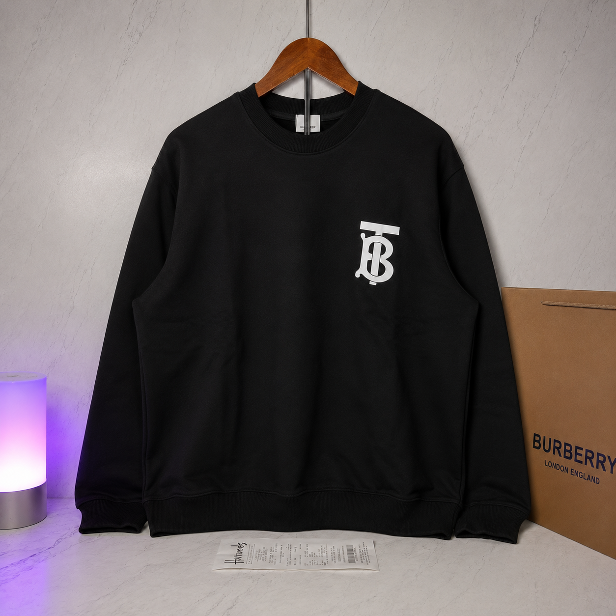 BURBERRY MONOGRAM MOTIF SWEATSHIRT (SIZE XS-L)