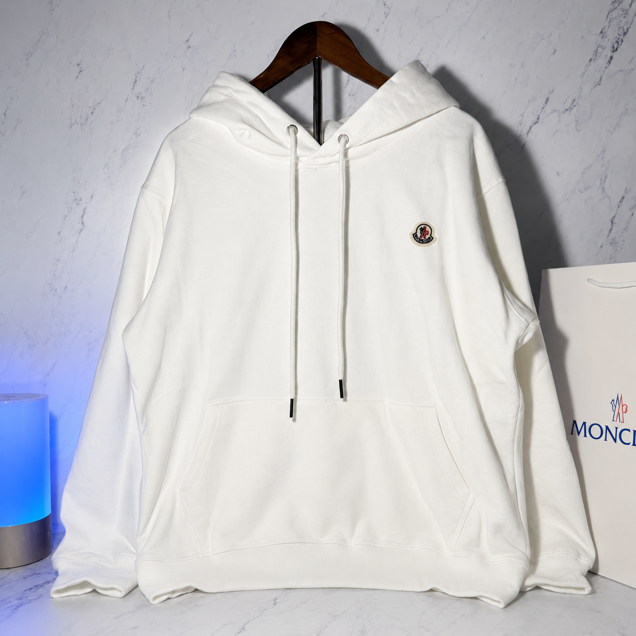 MONCLER LOGO PATCH HOODIE (SIZE S-XL)