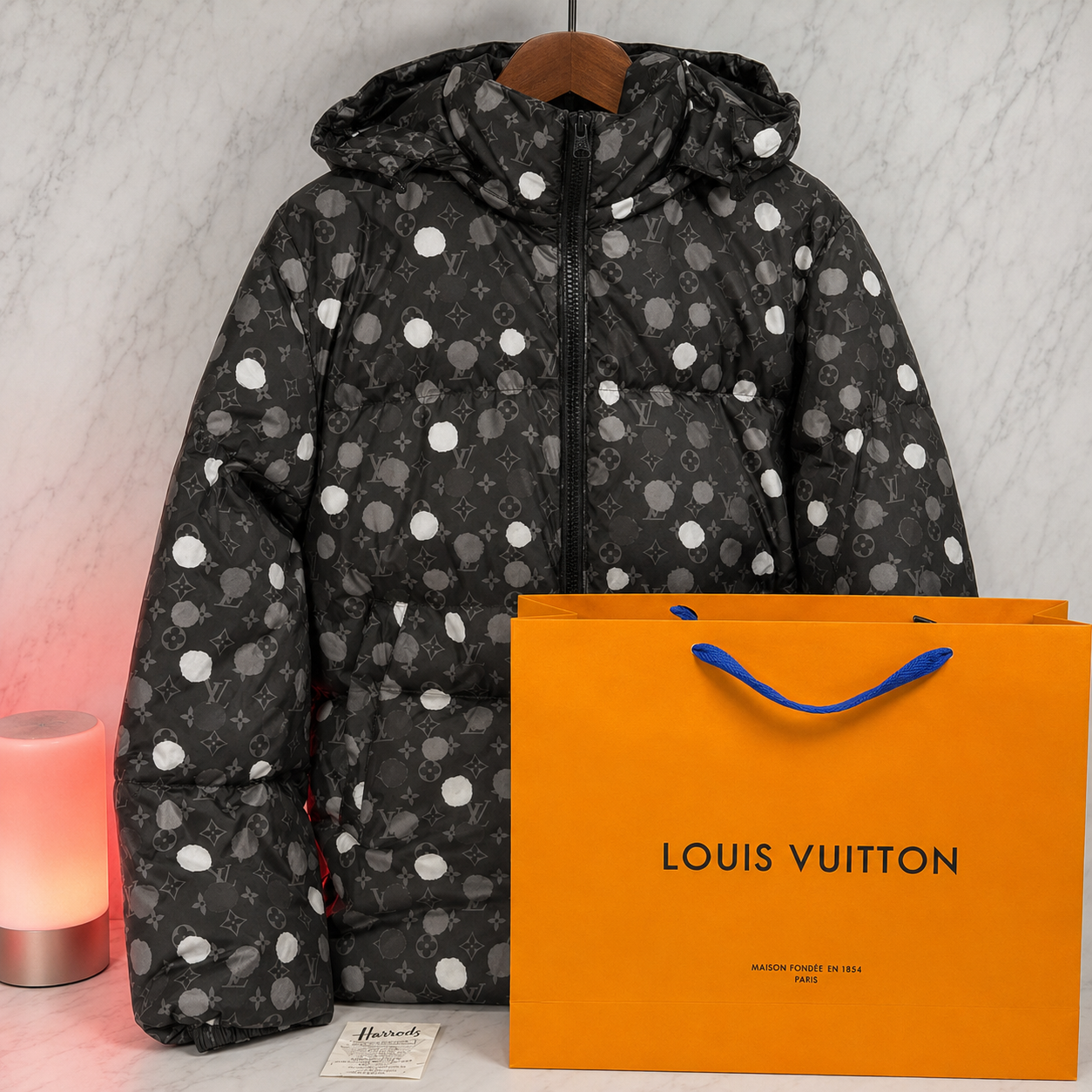 LV POLKA PUFFER JACKET (SIZE S-XL)