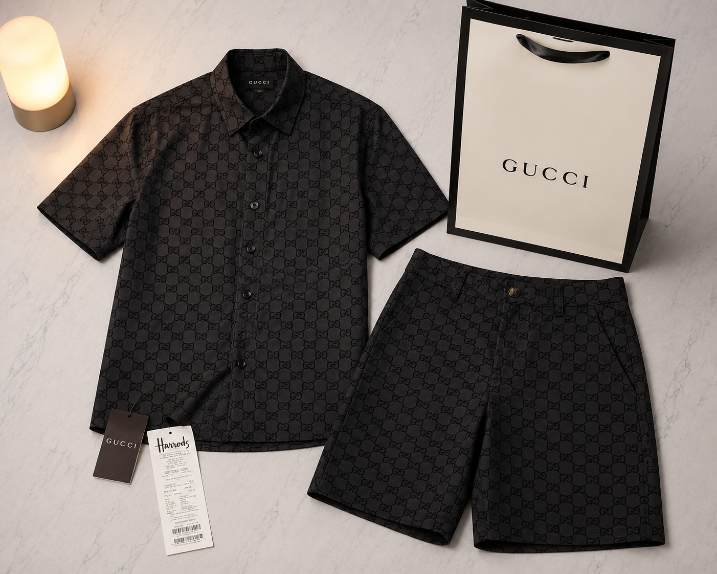 GUCCI SHIRT GG CANVAS (SIZE XS-L)