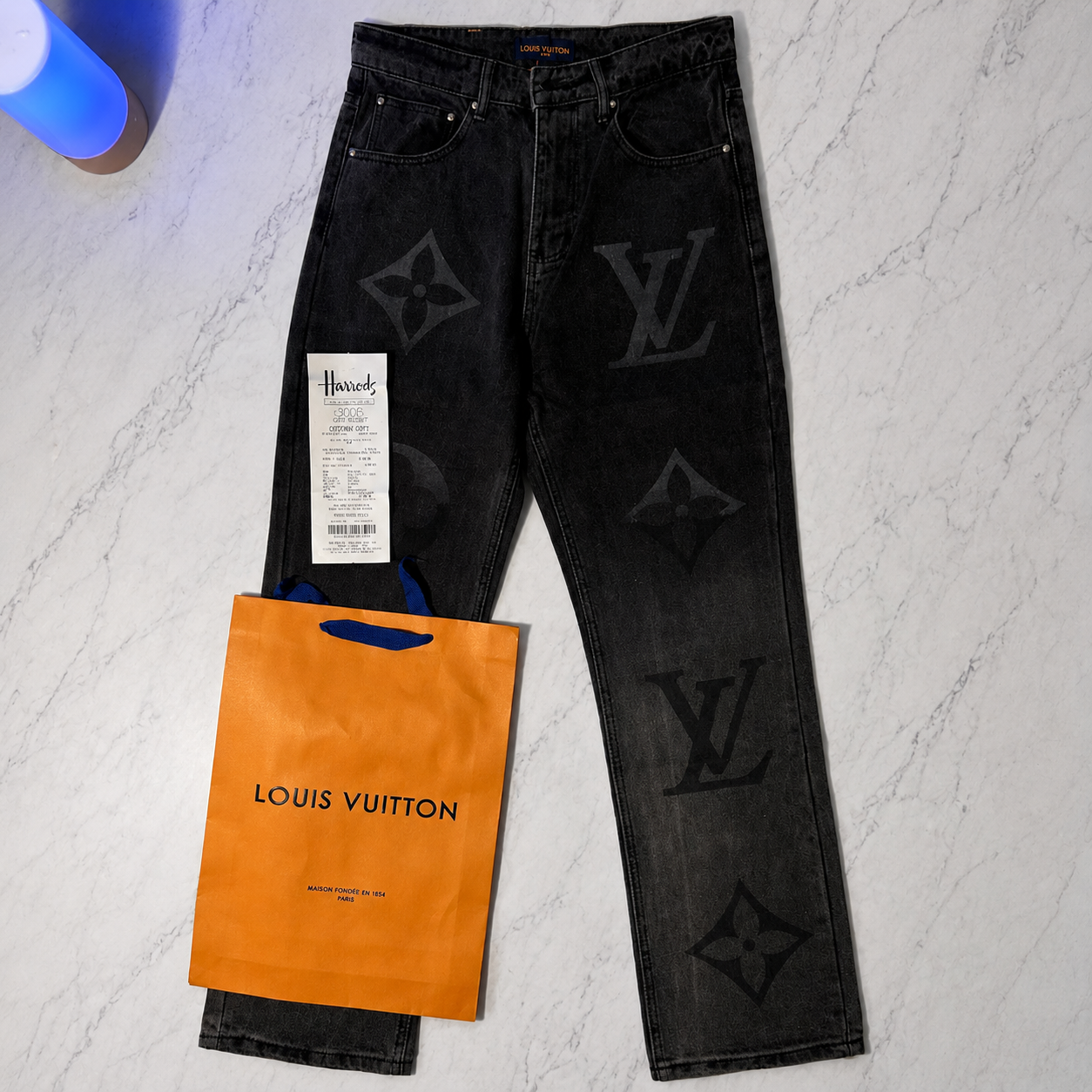 LV MONOGRAM JEANS (SIZE 30-36)